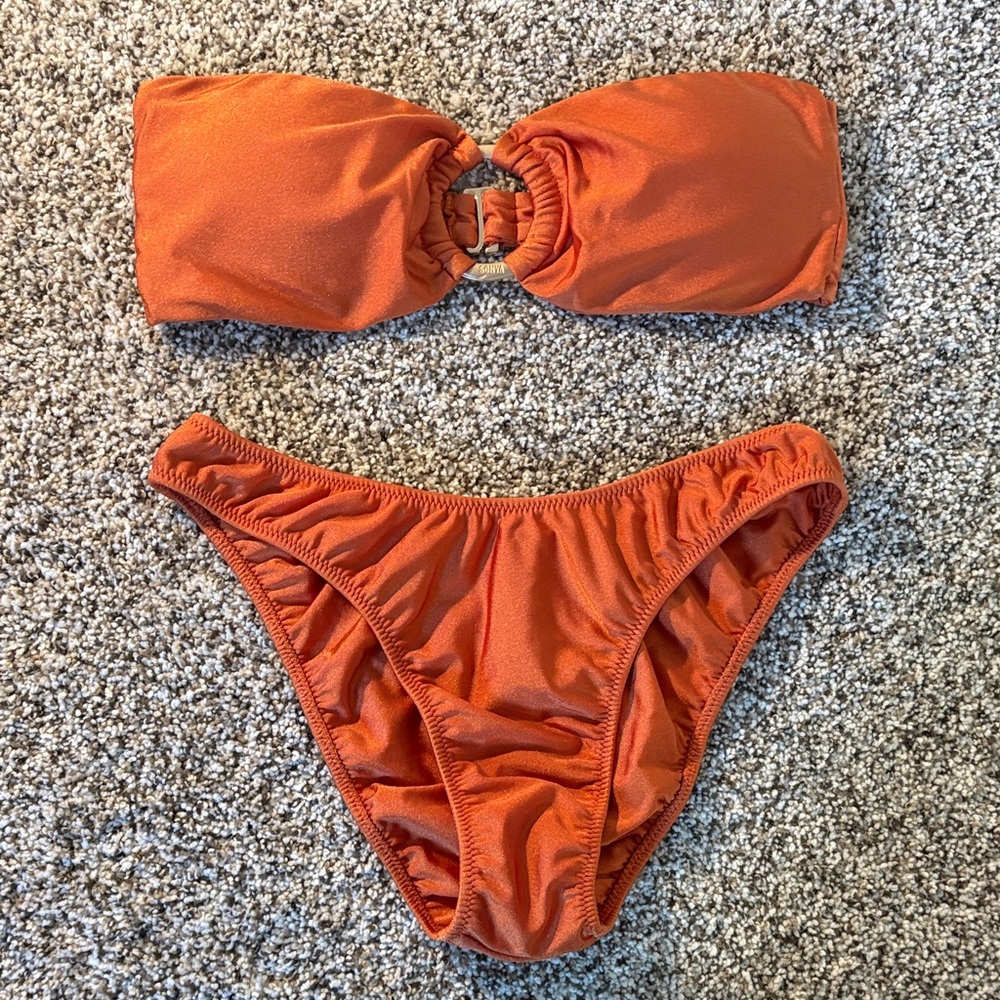 Sony Vibrant Orange Bikini Set